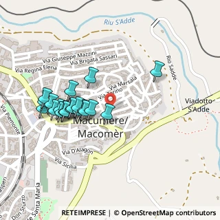 Mappa Via Amsicora, 08015 Macomer NU, Italia (0.246)