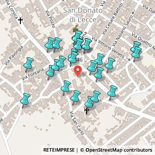 Mappa Piazza Garibaldi, 73010 San Donato di Lecce LE, Italia (0.11111)