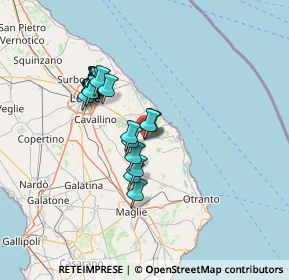 Mappa Via Luigi Settembrini, 73026 Melendugno LE, Italia (12.386)