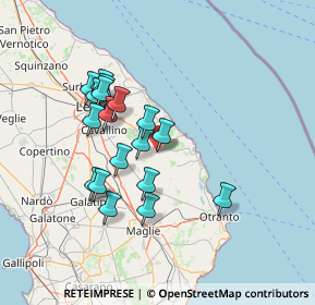 Mappa Via Luigi Settembrini, 73026 Melendugno LE, Italia (13.51222)