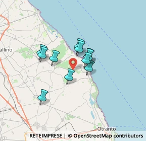 Mappa Via Roca Nuovo, 73026 Melendugno LE, Italia (5.04273)