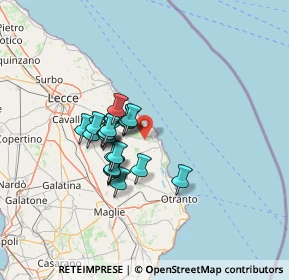 Mappa Via Roca Nuovo, 73026 Melendugno LE, Italia (10.8715)