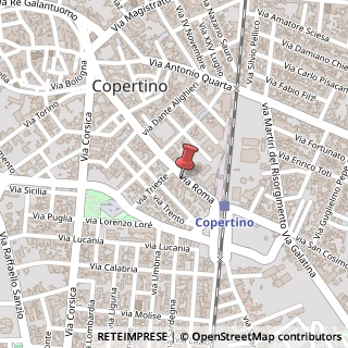 Mappa Via Tenente Giuseppe Colaci, 140, 73043 Copertino, Lecce (Puglia)