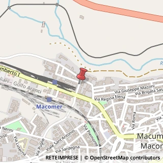 Mappa Via Beltrame di Bagnocavallo, 4, 08015 Macomer, Nuoro (Sardegna)