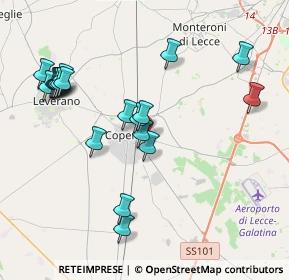 Mappa Via Fortunato Calvi, 73043 Copertino LE, Italia (4.5075)