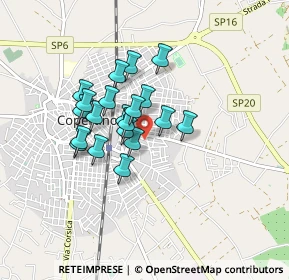 Mappa Via Fortunato Calvi, 73043 Copertino LE, Italia (0.683)