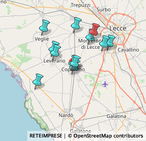 Mappa Via Trento, 73043 Copertino LE, Italia (6.18333)