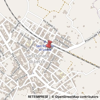Mappa Via Dante Alighieri, 1, 73010 San Donato di Lecce, Lecce (Puglia)