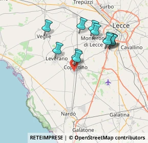 Mappa Via Isabella del Balzo, 73043 Copertino LE, Italia (7.54833)