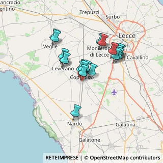 Mappa Via Toscana, 73043 Copertino LE, Italia (6.2345)