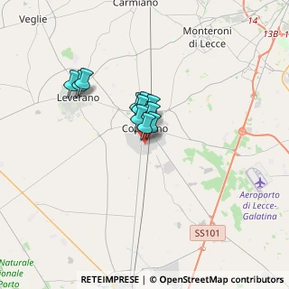 Mappa Via Toscana, 73043 Copertino LE, Italia (2.25364)