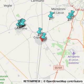 Mappa Via Umberto Saba, 73043 Copertino LE, Italia (5.2775)
