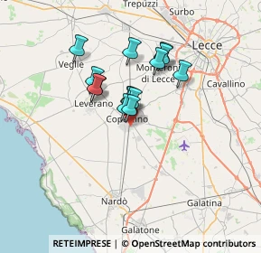 Mappa Via Umberto Saba, 73043 Copertino LE, Italia (5.31143)