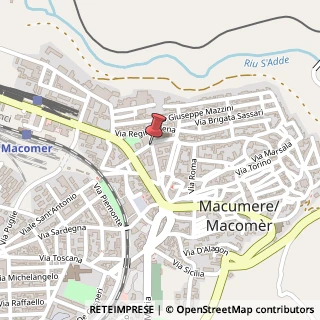 Mappa Via Ariosto, 10, 08015 Macomer, Nuoro (Sardegna)