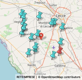 Mappa Via Esterna Grottella, 73043 Copertino LE, Italia (7.88722)
