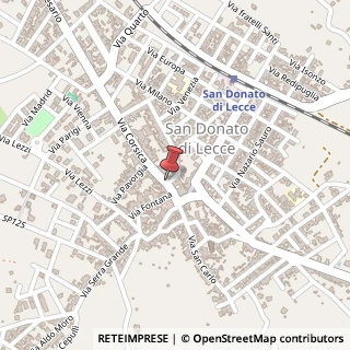 Mappa Via Corsica, 11, 73010 San Donato di Lecce, Lecce (Puglia)