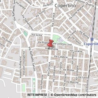 Mappa Via Corsica, 175, 73043 Copertino, Lecce (Puglia)