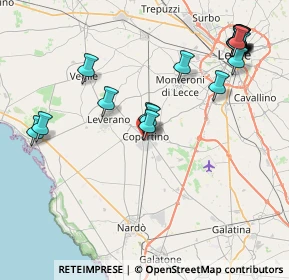 Mappa Largo Salvo D'Acquisto, 73043 Copertino LE, Italia (10.643)