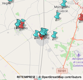 Mappa Largo Salvo D'Acquisto, 73043 Copertino LE, Italia (5.7165)