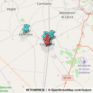 Mappa Via Lucania, 73043 Copertino LE, Italia (1.61182)