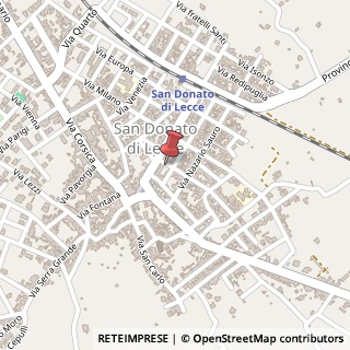 Mappa Via Vittorio Veneto, 12, 73010 San Donato di Lecce, Lecce (Puglia)