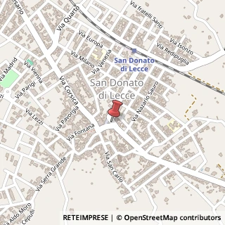 Mappa Via Aleardi, 11, 73010 San Donato di Lecce, Lecce (Puglia)