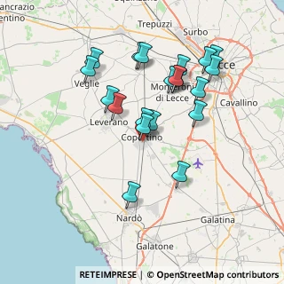 Mappa Via Molise, 73043 Copertino LE, Italia (7.632)