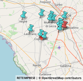 Mappa Via Sardegna, 73043 Copertino LE, Italia (7.74933)