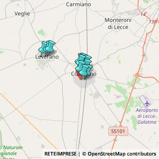 Mappa Via Alfonso Castriota, 73043 Copertino LE, Italia (1.93273)