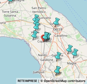 Mappa Zona Gelsi, 73043 Copertino LE, Italia (16.11929)