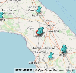 Mappa Zona Gelsi, 73043 Copertino LE, Italia (24.66833)