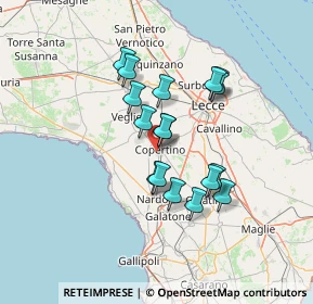 Mappa Zona, 73043 Copertino LE, Italia (11.95059)