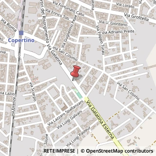 Mappa Via galatina, 73043 Copertino, Lecce (Puglia)