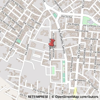 Mappa Via Regina Isabella, 34 A, 73043 Copertino, Lecce (Puglia)