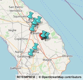 Mappa 73010 Caprarica di Lecce LE, Italia (9.07364)