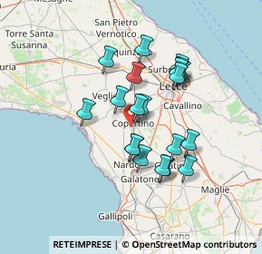 Mappa Via dei Bizantini, 73043 Copertino LE, Italia (12.568)