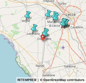 Mappa Via dei Bizantini, 73043 Copertino LE, Italia (7.68833)