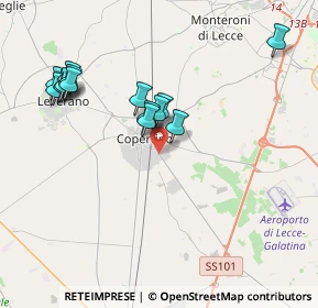 Mappa SP  Per Galatina, 73043 Copertino LE, Italia (4.14643)