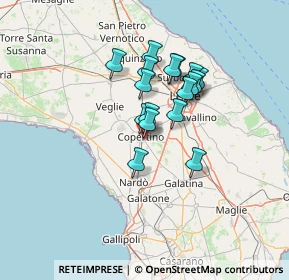 Mappa SP  Per Galatina, 73043 Copertino LE, Italia (10.73)