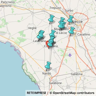 Mappa Via San Lorenzo Martire, 73043 Copertino LE, Italia (5.82267)