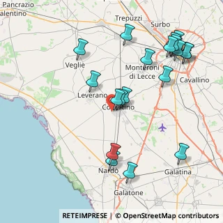 Mappa Via San Lorenzo Martire, 73043 Copertino LE, Italia (10.116)