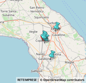 Mappa Via Bodini, 73043 Copertino LE, Italia (68.8745)