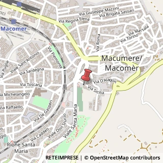 Mappa Via Sicilia, 2, 08015 Macomer, Nuoro (Sardegna)