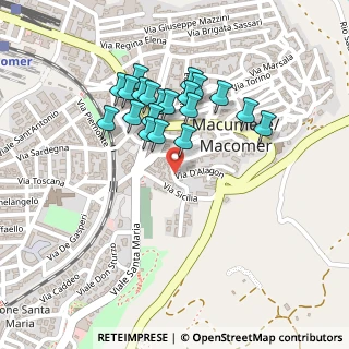 Mappa Via Sicilia, 08015 Macomer NU, Italia (0.2115)