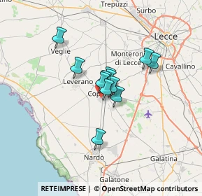 Mappa Via Regina Isabella, 73043 Copertino LE, Italia (4.32083)