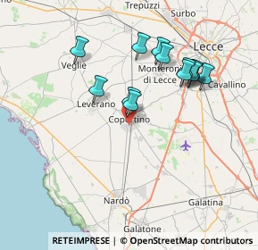 Mappa Via Marche, 73043 Copertino LE, Italia (7.50923)