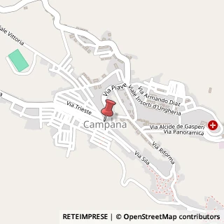 Mappa Piazza Santa Croce, 24, 87061 Campana, Cosenza (Calabria)