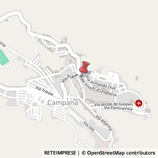 Mappa Viale Insorti d'Ungheria, 31, 87061 Campana, Cosenza (Calabria)