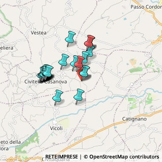 Mappa Contrada Pastini, 65010 Civitella Casanova PE, Italia (1.68571)
