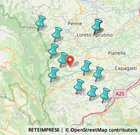 Mappa Contrada Pastini, 65010 Civitella Casanova PE, Italia (7.31167)